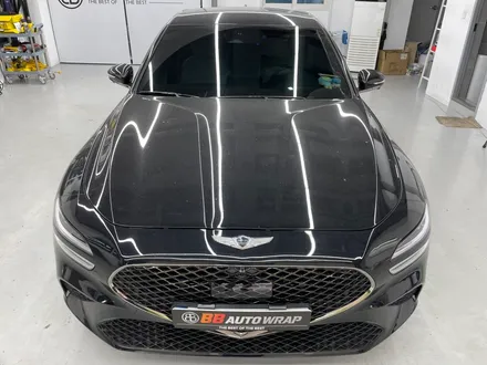 화성랩핑 제네시스 g70 사틴 다크 그레이 전체랩핑 시공 / 화성,수원,오산