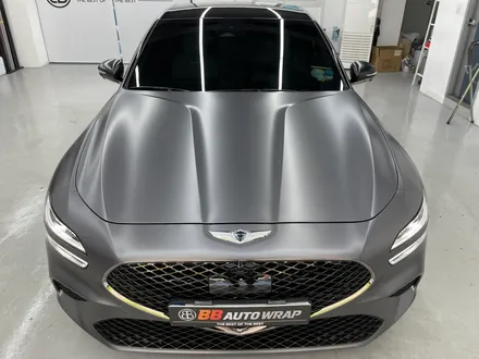 화성랩핑 제네시스 g70 사틴 다크 그레이 전체랩핑 시공 / 화성,수원,오산