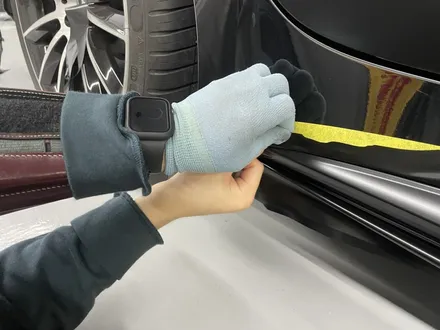 안성랩핑 CLS450 사틴블랙 전체랩핑시공 / 화성,수원,오산