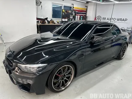 BMW F82 M4 컨버터블 전체랩핑 AX 티파니 블루 민트색 래핑 시공 / 화성,수원,오산