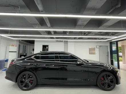 화성랩핑 제네시스 g70 사틴 다크 그레이 전체랩핑 시공 / 화성,수원,오산