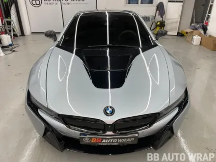 BMW I8 전체랩핑 비닐 프로그 하이그로시 블랙 시공 / BMW / i8 / 화성,수원,오산