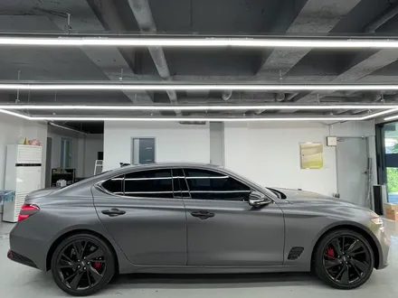 화성랩핑 제네시스 g70 사틴 다크 그레이 전체랩핑 시공 / 화성,수원,오산