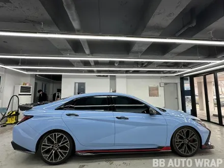 아반떼 N 전체랩핑 고광택 AX 패션 핑크+블랙 PPF 시공