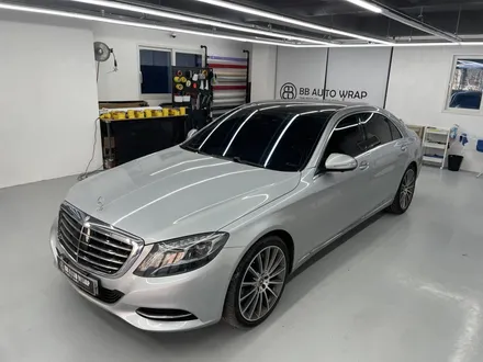 화성랩핑 벤츠S350 롱바디 유광화이트 전체랩핑시공 / 화성,수원,오산