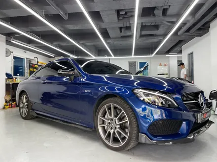 동탄랩핑 벤츠 C43 AMG 쿠페 카본 포인트랩핑시공 / 화성,수원,오산