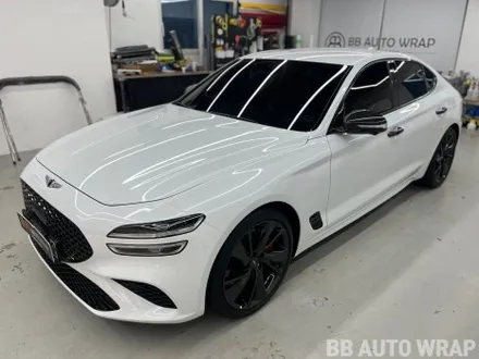 제네시스 G70 3M 사틴블랙 전체랩핑 올 블랙 시공 / 화성시 향남읍 상신리