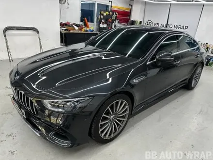 동탄 화성랩핑 AMG GT 전체랩핑 비닐 프로그 네온 옐로우 시공 / 화성시 향남읍 상신리