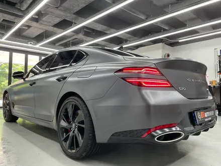 화성랩핑 제네시스 g70 사틴 다크 그레이 전체랩핑 시공 / 화성,수원,오산