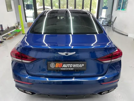 제네시스 G80 스포츠 스터닝 오렌지 전체랩핑 시공 / 화성,수원,오산