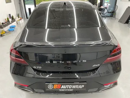 화성랩핑 제네시스 g70 사틴 다크 그레이 전체랩핑 시공 / 화성,수원,오산