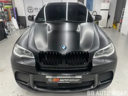 평택랩핑 BMW E71 X6 사틴 블랙 전체랩핑+카본실내래핑 시공 / 화성,수원,오산