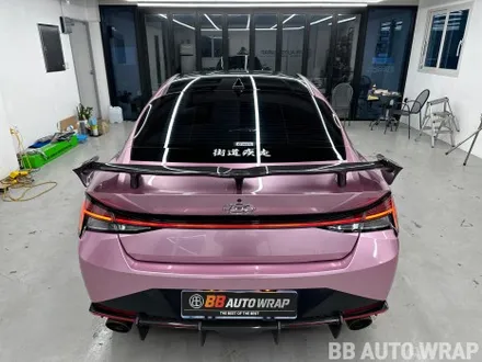 아반떼 N 전체랩핑 고광택 AX 패션 핑크+블랙 PPF 시공