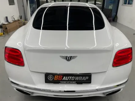 오산랩핑 벤틀리 컨티넨탈GT 랩핑제거 및 유광 화이트 전체랩핑 시공 / 화성,수원,오산