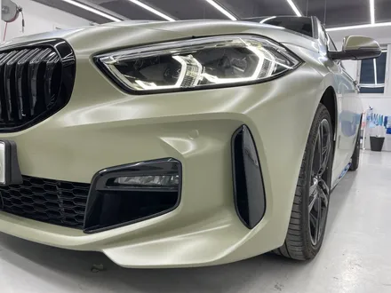 화성랩핑 BMW120I 사틴 카키 그린 전체랩핑시공 / 화성,수원,오산