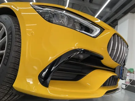 동탄랩핑 벤츠 AMG GT43 에이버리 다크옐로우 전체랩핑 시공 / 화성,수원,오산