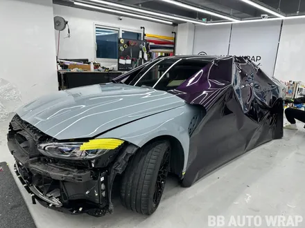 G82 BMW 신형 M4 전체랩핑 타이니봇 미드나잇 퍼플 시공 / 화성,수원,오산