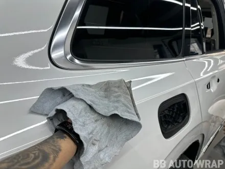 볼보 XC90 고광택 AX 초크 그레이 크레용 전체랩핑 시공 / 화성,수원,오산