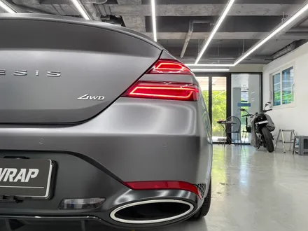 화성랩핑 제네시스 g70 사틴 다크 그레이 전체랩핑 시공 / 화성,수원,오산