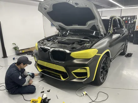동탄랩핑 X3M 사틴더스트골드 전체랩핑+카본포인트 시공 / 화성,수원,오산