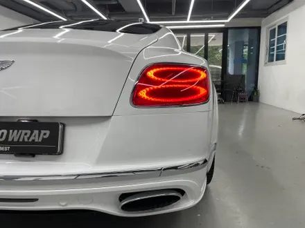 오산랩핑 벤틀리 컨티넨탈GT 랩핑제거 및 유광 화이트 전체랩핑 시공 / 화성,수원,오산