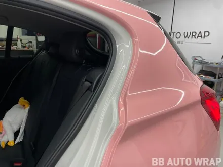 비닐 프로그 루즈핑크 전체랩핑 / BMW / 1시리즈 / 화성,수원,오산