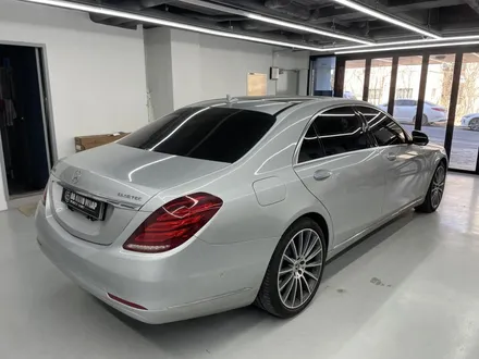 화성랩핑 벤츠S350 롱바디 유광화이트 전체랩핑시공 / 화성,수원,오산