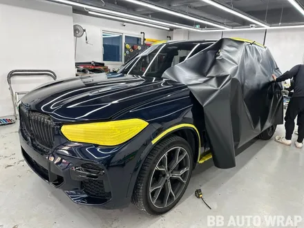 자동차랩핑 BMW X5 3M 2080 사틴 블랙 전체랩핑 시공 / 화성,수원,오산