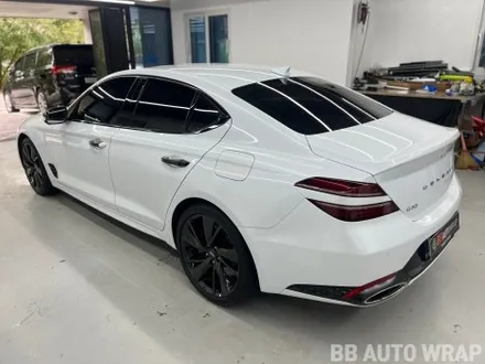 제네시스 G70 3M 사틴블랙 전체랩핑 올 블랙 시공 / 화성시 향남읍 상신리