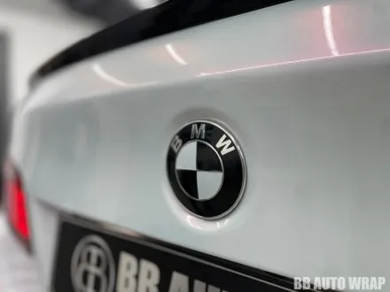AX 다이아몬드 화이트 핑크 전체랩핑+크롬딜리트 / BMW / 5시리즈 (F10) / 화성,수원,오산