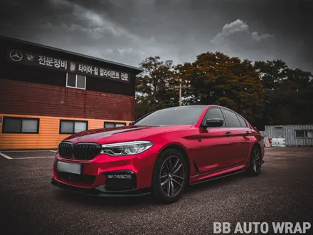 BMW 5시리즈 G30 비닐 프로그 뱀파이어 레드 전체랩핑 / BMW / 5시리즈 (G30) / 화성,수원,오산