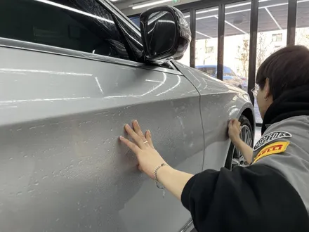 화성랩핑 벤츠S350 롱바디 유광화이트 전체랩핑시공 / 화성,수원,오산