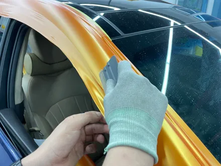 제네시스 G80 스포츠 스터닝 오렌지 전체랩핑 시공 / 화성,수원,오산