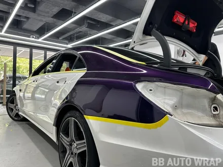 자동차랩핑 CLS 63AMG 전체랩핑 타이니봇 미드나잇 퍼플 시공 / 화성시 향남읍 상신리