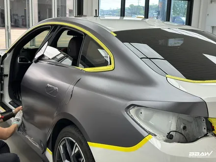 BMW I4 전체랩핑 사틴 다크 그레이 / 화성시 향남읍 상신리