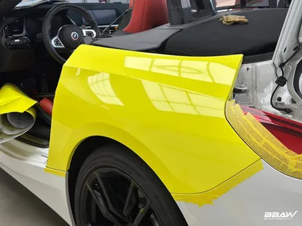 화성 BMW Z4 루시드 옐로우 전체랩핑 / 화성시 향남읍 상신리