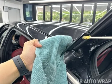 스팅어 전체랩핑 비닐 프로그 매트 블랙 시공 / 화성,수원,오산