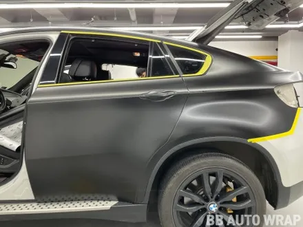 평택랩핑 BMW E71 X6 사틴 블랙 전체랩핑+카본실내래핑 시공 / 화성,수원,오산