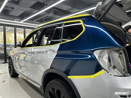 오산 안성랩핑 BMW X3 오토 벨벳 미드나잇 블루 전체랩핑 / 화성시 향남읍 상신리