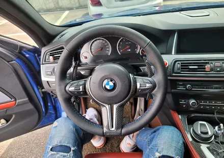 bmw m5 핸들가죽교체작업, 가죽핸들복원, 핸들샵 / 용인 기흥구