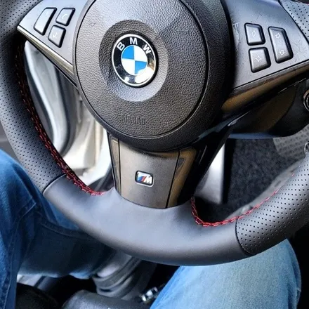 BMW e60 M5 핸들가죽교체, 가죽핸들복원, 핸들튜닝, 핸들샵 / 용인 기흥구