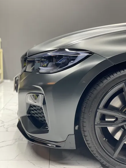 Bmw m340i랩핑 사틴블랙락그레이 스모그필름 커스텀비 수원랩핑 권선구랩핑 / 수원,광교,동탄