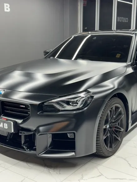 Bmw M2 수원랩핑 사틴블랙으로 완벽하게 변신!! 전체랩핑 / BMW / M2 / 수원,광교,동탄