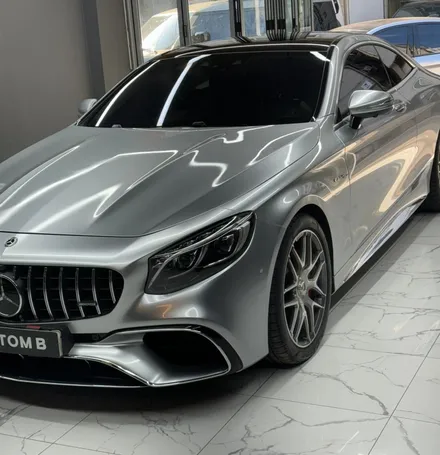 S63 AMG 쿠페 GT실버로 전체랩핑 하기!수원랩핑 커스텀비 에서! / 수원,광교,동탄