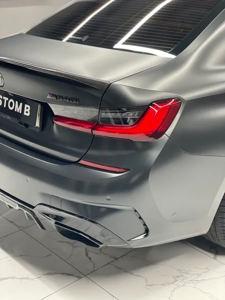 Bmw m340i랩핑 사틴블랙락그레이 스모그필름 커스텀비 수원랩핑 권선구랩핑 / 수원,광교,동탄