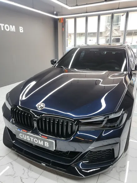 크롬죽이기는 수원랩핑 커스텀비!bmw5시리즈 순정에서 올블랙으로 변신 / 수원,광교,동탄
