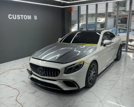 S63 AMG 쿠페 GT실버로 전체랩핑 하기!수원랩핑 커스텀비 에서! / 수원,광교,동탄