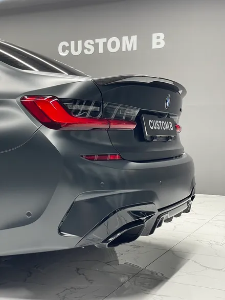 Bmw m340i랩핑 사틴블랙락그레이 스모그필름 커스텀비 수원랩핑 권선구랩핑 / 수원,광교,동탄