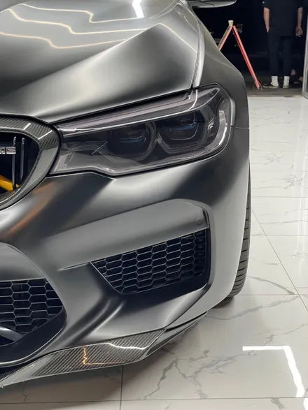 수원랩핑 권선구랩핑 커스텀비 BMW M5랩핑 사틴 블랙 랩핑 / 수원,광교,동탄