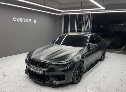 수원랩핑 권선구랩핑 커스텀비 BMW M5랩핑 사틴 블랙 랩핑 / 수원,광교,동탄